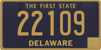 DE license plate 22109