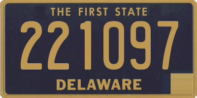 DE license plate 221097