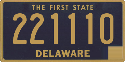 DE license plate 221110