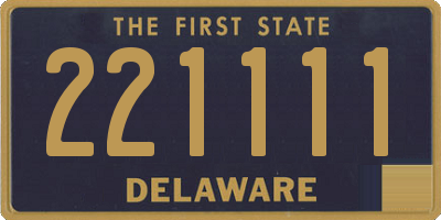 DE license plate 221111