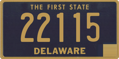 DE license plate 22115