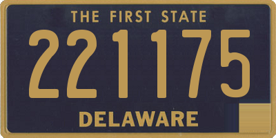 DE license plate 221175
