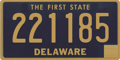 DE license plate 221185