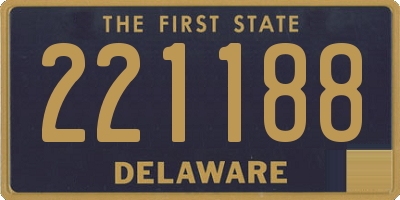 DE license plate 221188
