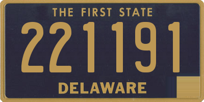 DE license plate 221191