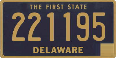 DE license plate 221195