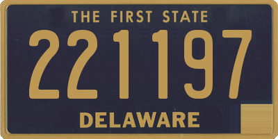 DE license plate 221197