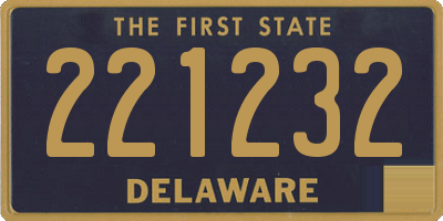 DE license plate 221232