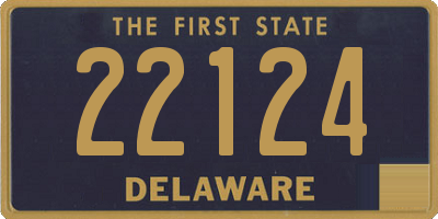 DE license plate 22124