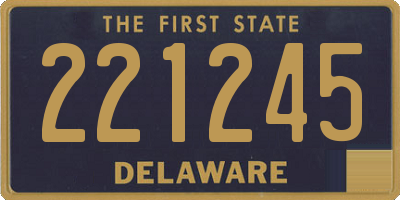 DE license plate 221245
