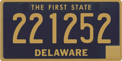 DE license plate 221252
