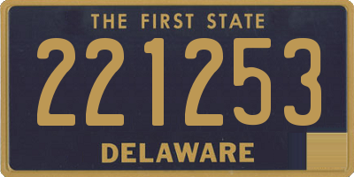 DE license plate 221253