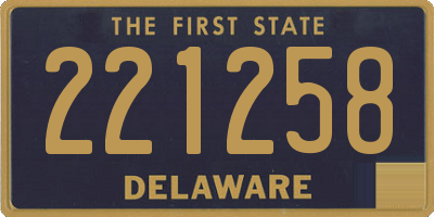 DE license plate 221258