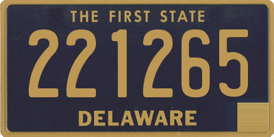 DE license plate 221265