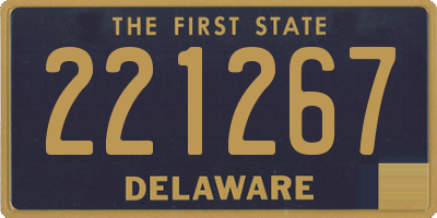 DE license plate 221267