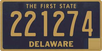 DE license plate 221274