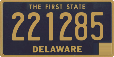 DE license plate 221285