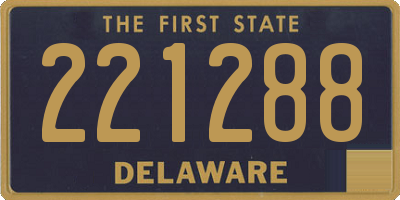 DE license plate 221288