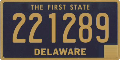 DE license plate 221289