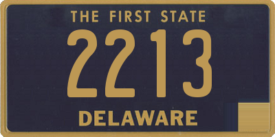 DE license plate 2213