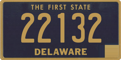 DE license plate 22132