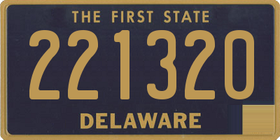 DE license plate 221320
