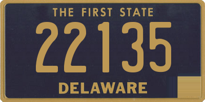 DE license plate 22135