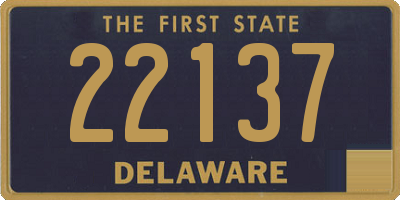 DE license plate 22137