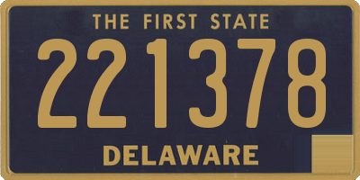 DE license plate 221378