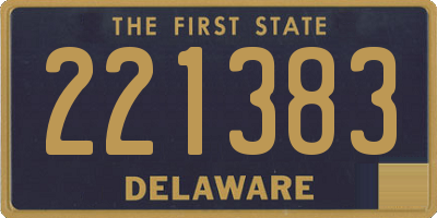 DE license plate 221383