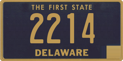 DE license plate 2214