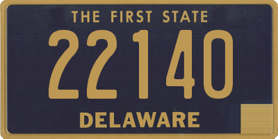 DE license plate 22140