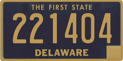 DE license plate 221404