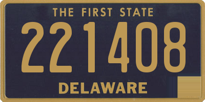 DE license plate 221408