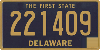 DE license plate 221409