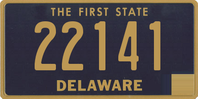 DE license plate 22141