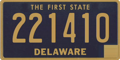 DE license plate 221410