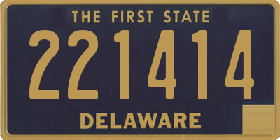 DE license plate 221414
