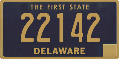 DE license plate 22142