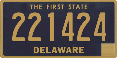 DE license plate 221424