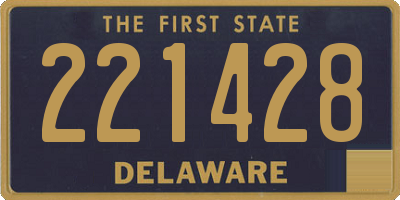 DE license plate 221428