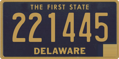 DE license plate 221445