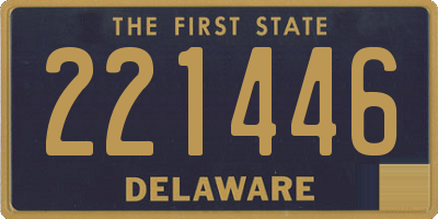 DE license plate 221446