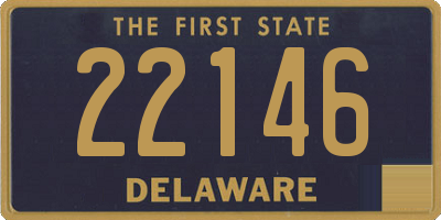 DE license plate 22146