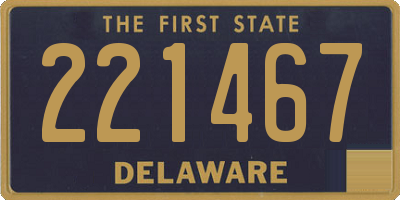 DE license plate 221467