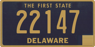 DE license plate 22147