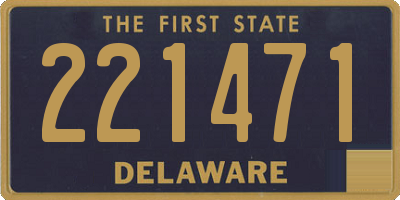 DE license plate 221471