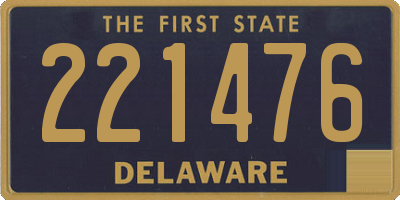 DE license plate 221476