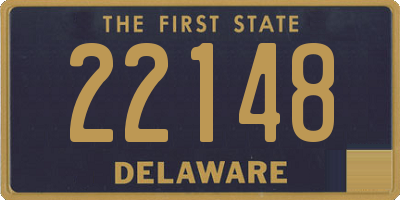 DE license plate 22148