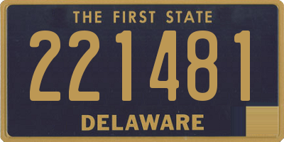 DE license plate 221481